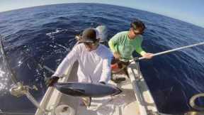 Aku fishing with Blue Water Cowboys